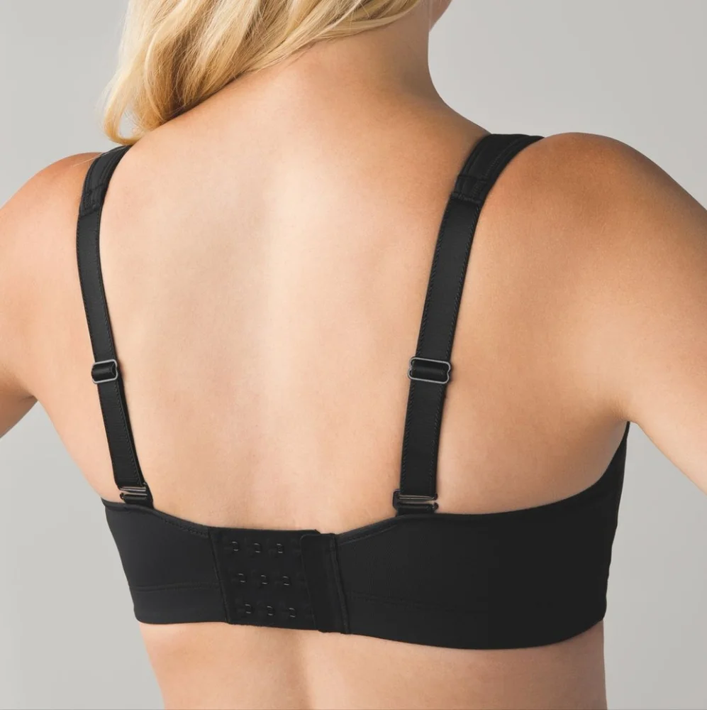 Lululemon Ta Ta Tamer II Black Sports Bra Size 32C - Picture 3 of 11